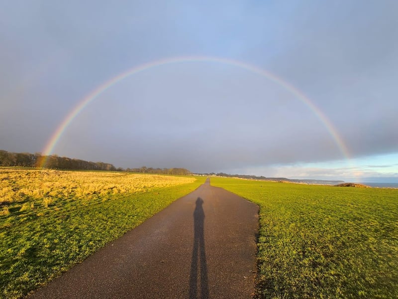 This beautiful rainbow was photographed in Sewerby.