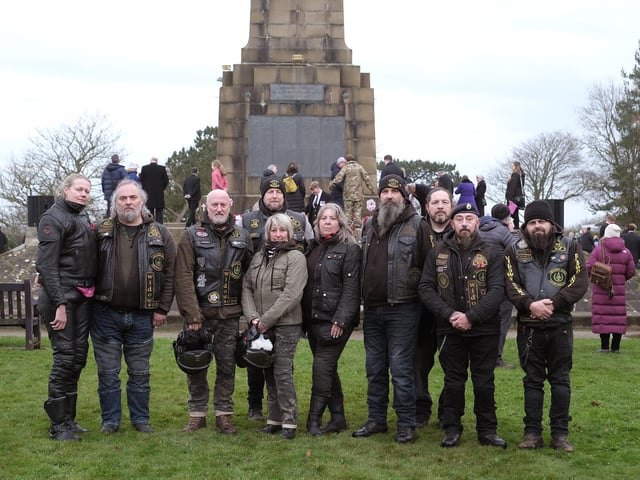 Bikers support Widows Sons MBA at the service