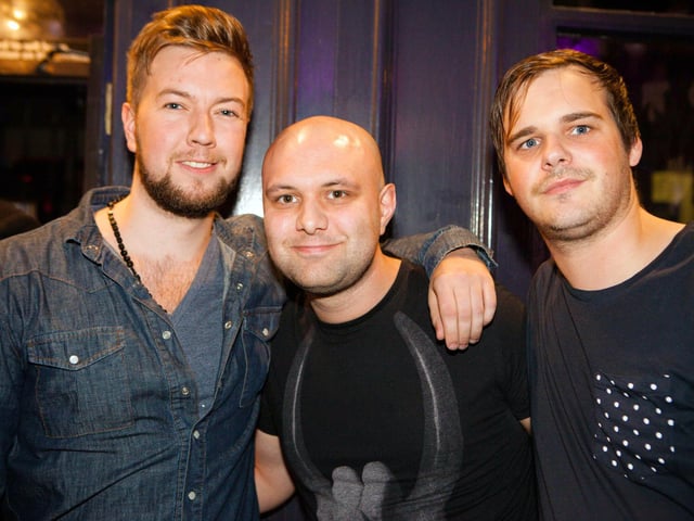 Matt, Mark and Gowan enjoying a lad's night out in 2015.