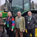 Nick Grayson, Chair of Future Farmers of Yorkshire (second from left), with Sally Conner of RABI North East, and RABI volunteers.