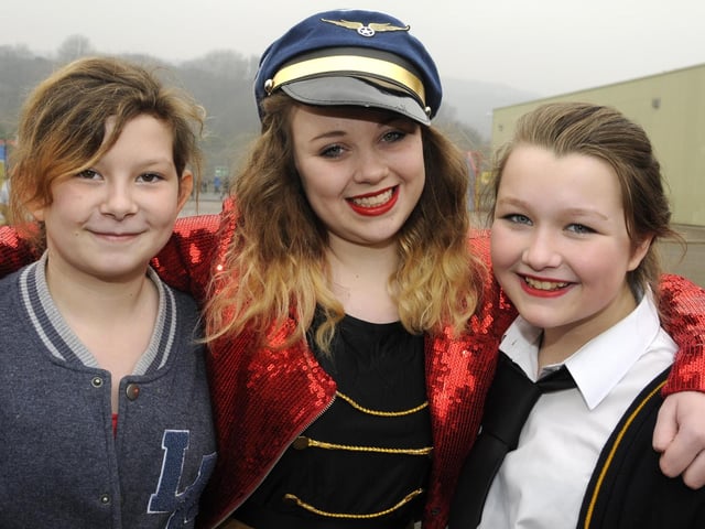 World Book Day at Lower Graham School, 2013, from left: Charlotte Stainton, Anya Oliver and Jodie Margetts.