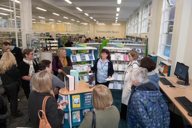 Staff put on tours of the refurbished library.