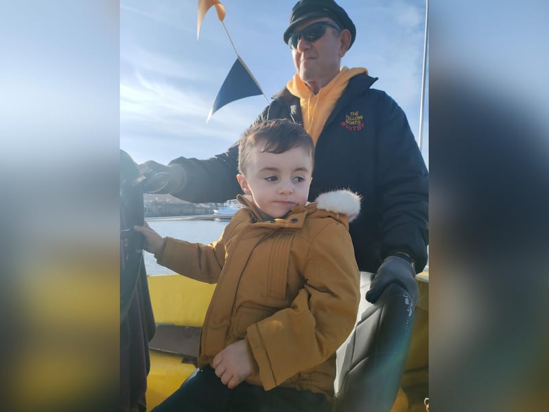 Helena Greenwood, who sent us this photo, said: "My grandson Noah enjoying a boat trip during the summer - the skipper let him sit up and hold the wheel."