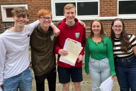 Coast and Vale Learning Trust students celebrating exam success