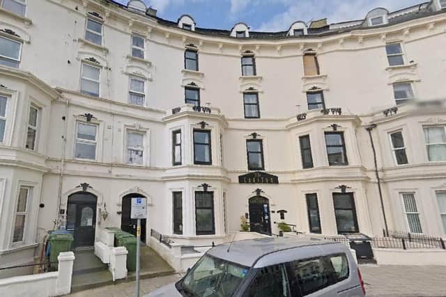 The plaque unveiling will be held at The Carlton Apartments. Photo: Google Maps