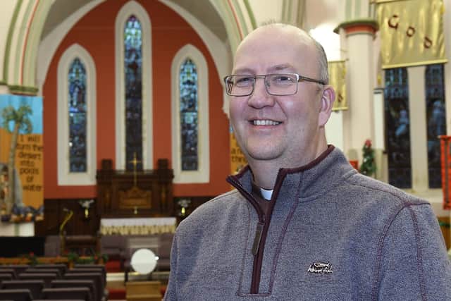 Rev Mark Carey, in his early days at Christ Church.