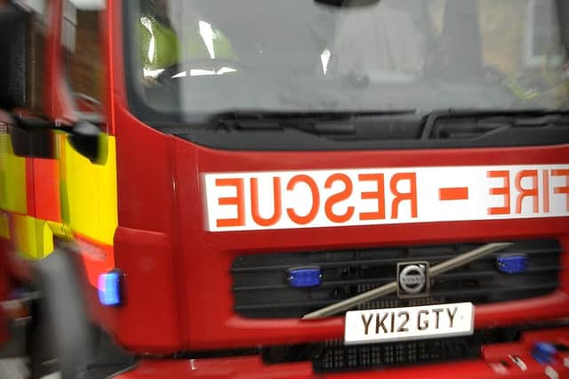 Firefighters were called to the incident in Snainton on Tuesday afternoon.