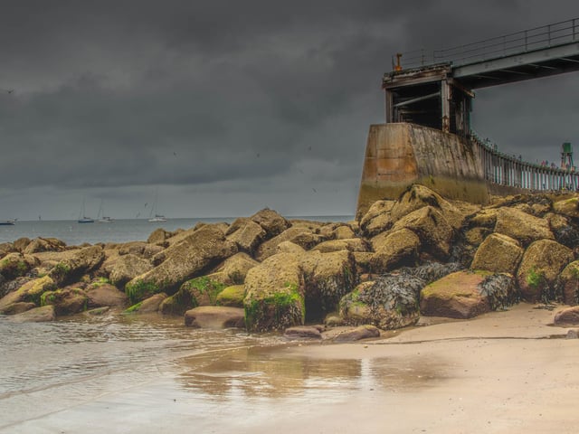 Grey day in Whitby, by Deborah McCarthy.