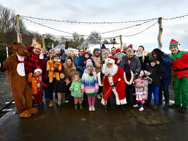 Meeting Santa at the station