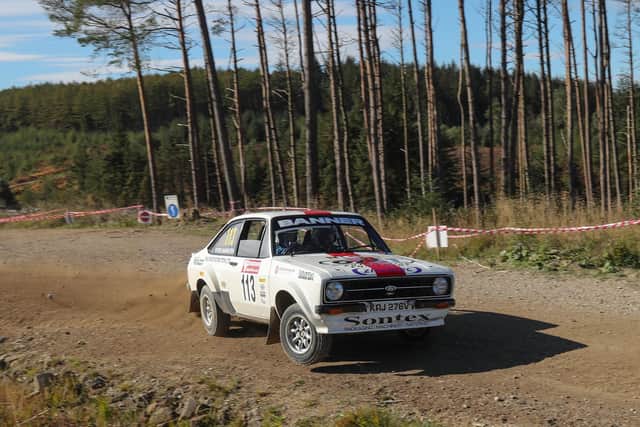Multiple event winner Steve Bannister, who has been contesting the rally since his dominant days of the late 70s, swept to sixth place overall with no fewer than four top-ten fastest times on Saturday’s final five stages. Photo by Paul Lawrence