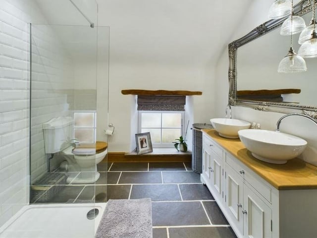 One of the property's two bathrooms.