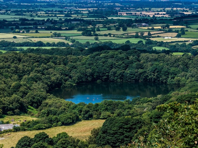 The elevated location of Sutton Bank, located in North Yorkshire, looks out over the Vale of York and Gormire Lake, which was described by Yorkshire vet James Herriot as ‘the finest view in England’.