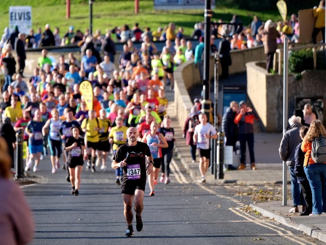 Scarborough 10k runners speed away from the start line