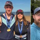 Whitby Coastal Rowing Club trio Zack Hills, Sefi Ormston and Marc Wilson are competing for England in a home international.