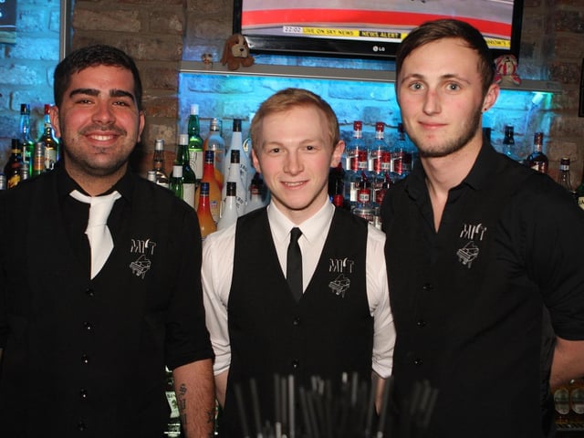 Colin, Dan, John, Bar Staff at Mist.