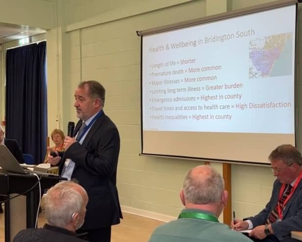 Bridlington Health Forum welcomed East Riding of Yorkshire Council's Public Health Director Andy Kingdom at a recent meeting. Photo: Bridlington Health Forum.