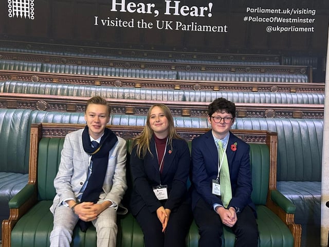 North Yorkshire MYP's in The House of Commons