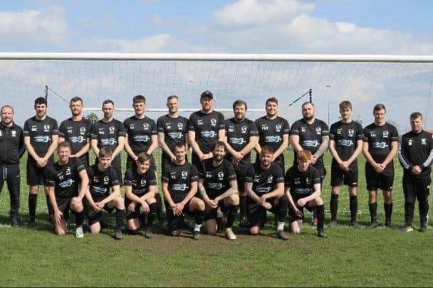 Goldsborough FC show off their new training tops