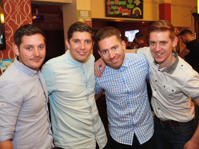 Brothers in arms...James, Gaz, Paul & Mark looking the part.