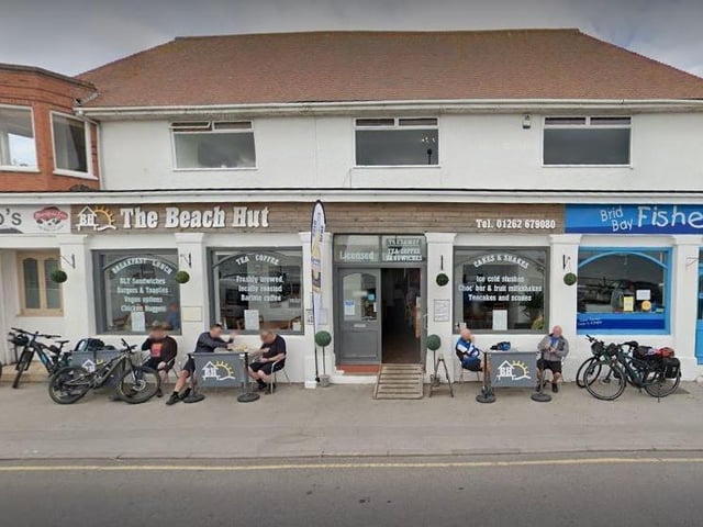 The Beach Hut is located on North Marine Drive, Bridlington. One Tripadvisor review said "We had breakfast and lunch here today and we can't praise it highly enough. Everything we had was of the highest quality and very reasonable in price. The surroundings are delightful and the staff are extremely welcoming"