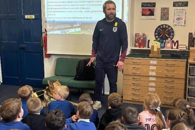 Pupils at Wykeham CE Primary and Hackness CE Primary Schools were treated to an unforgettable experience as they took part in an exciting fitness challenge led by Paralympian and Blind England footballer, Roy Turnham.