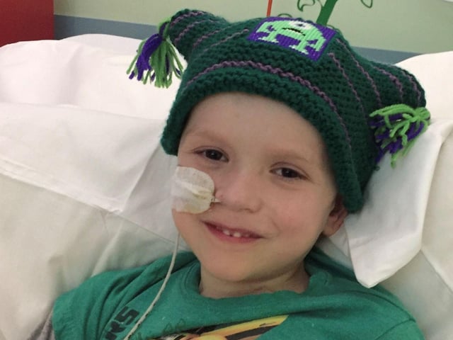 Shaun, during treatment.