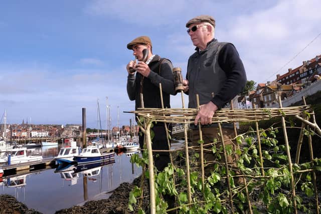 The traditional Penny Hedge building takes place at Whitby.picture: Richard Ponter
