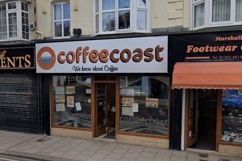 Coffee Coast is located on South Cliff Road. One Tripadvisor review said "We have used this cafe on many occasions and never been disappointed yet. The coffee and tea are always excellent and the cakes just delicious, always fresh."