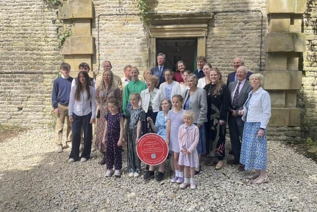 More than 30 direct descendants of Sir George Cayley gathered for the unveiling of the plaque
