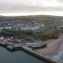 Aerial shot of Whitby’s coastline - a consultation is under way on the future of the cliff lift replacement bus service.