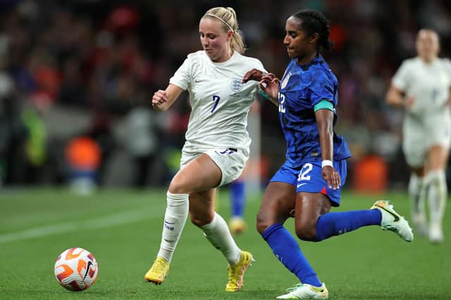 Whitby's Beth Mead needs a 'miracle' to make Lionesses World Cup squad. (Photo by David Rogers/Getty Images)