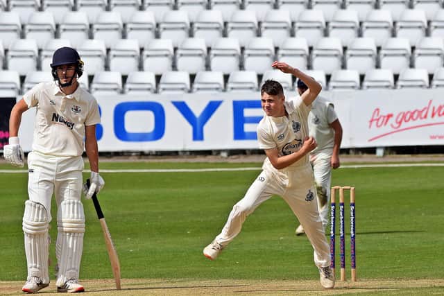 Scarborough 2nds spinner Ben Squires claimed 3-33. PHOTOS: SIMON DOBSON