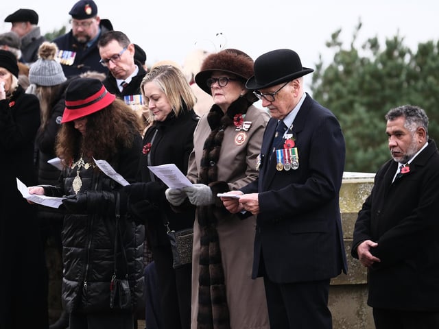 Dignitaries during the service