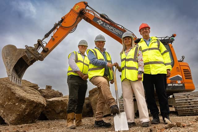 The scheme consists of five two-bedroom bungalows and four two and three-bedroom houses, for social rent.