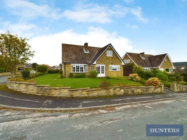This three bedroom and one bathroom detached bungalow is for sale with Hunters with a guide price of £370,000.