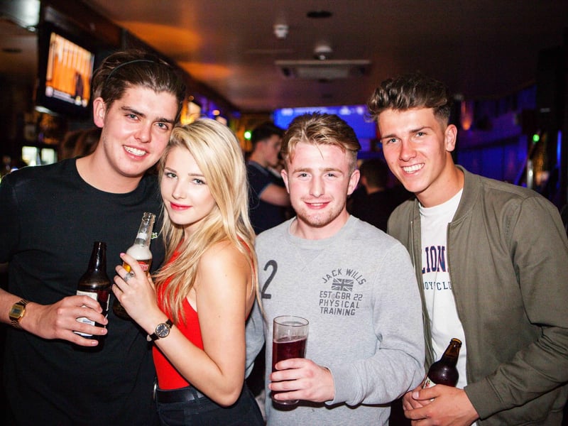 Mark, Emily, Nathan & Ryan having a blast in Blue Lounge