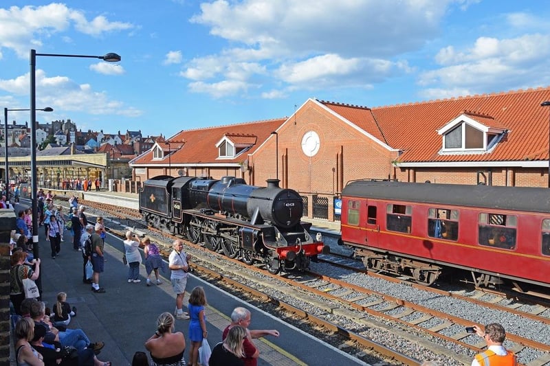 The 45428 became the first locomotive to run round its train in the new platform 2 at Whitby for over 50 years in August 2014.