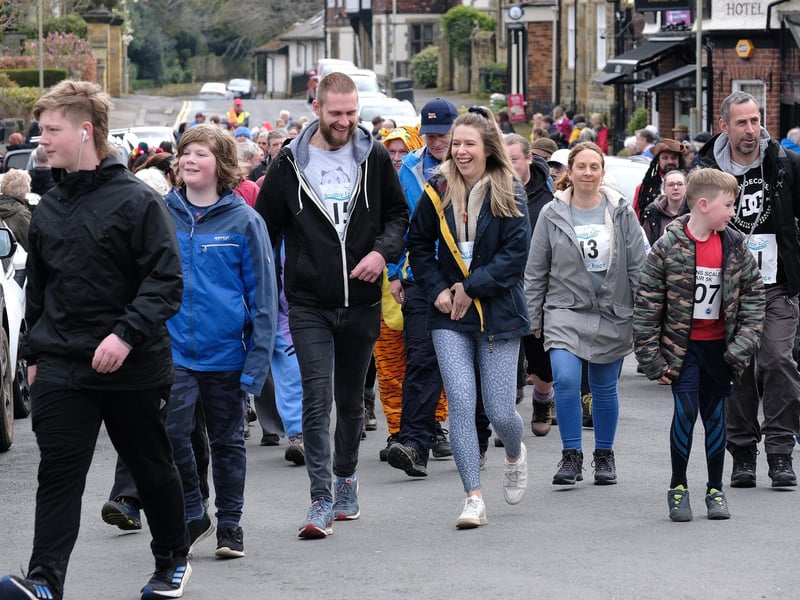 The annual walk starts and finishes at The Plough in Scalby.