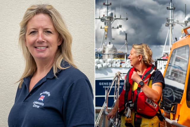 RNLI Volunteer Sarah Berrey. Photos courtesy of RNLI/Mike Milner.