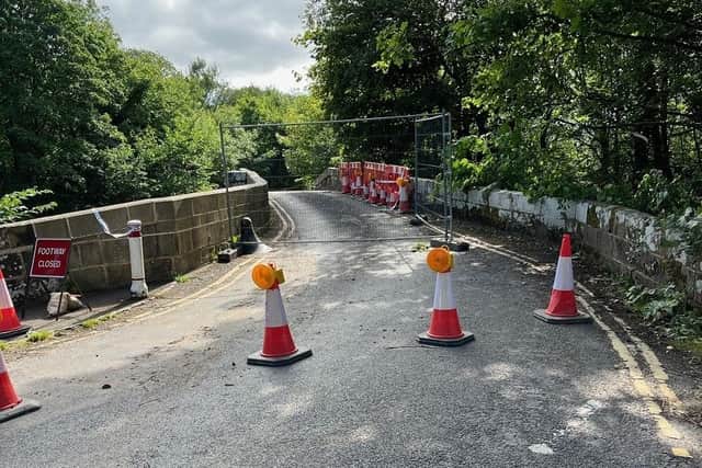 Grosmont Bridge closed to traffic.