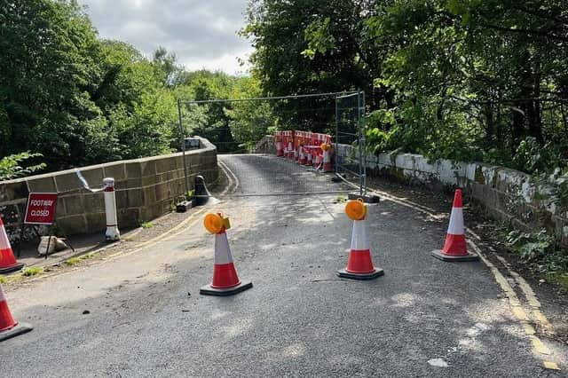 Grosmont Bridge closed to traffic.
