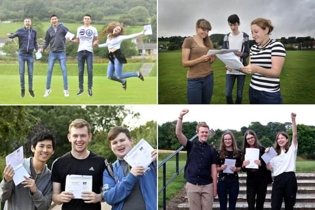 Here are 23 pictures of A Level and AS Level students collecting their results.