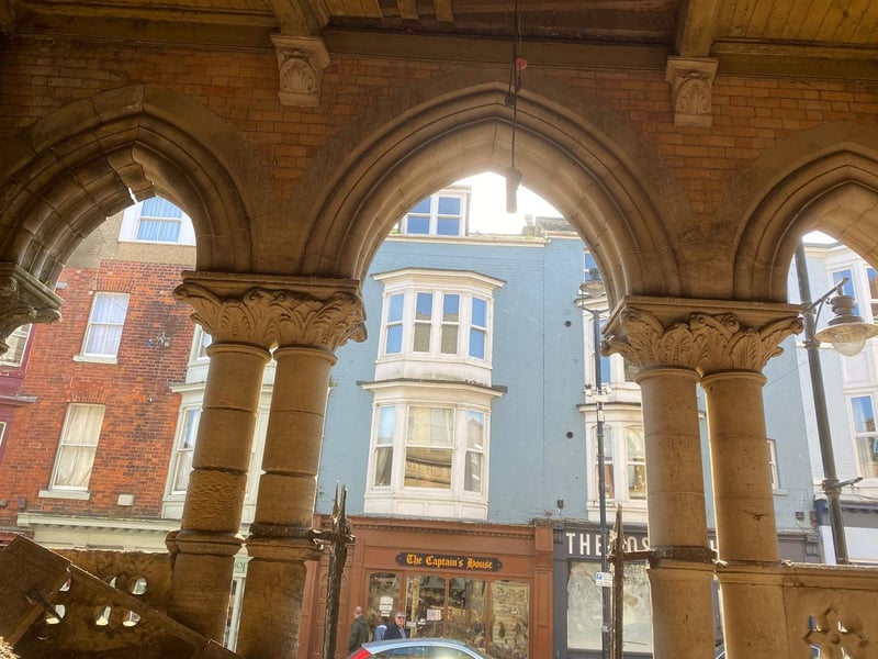 The facade is removed