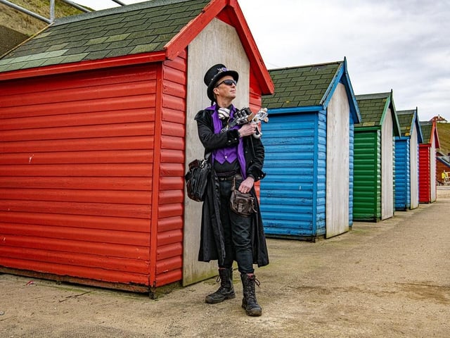 Richard Hill at Whitby beach.