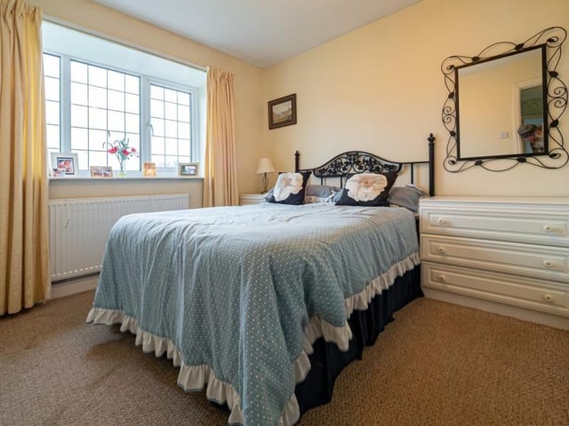 One of the double bedrooms within the bungalow.