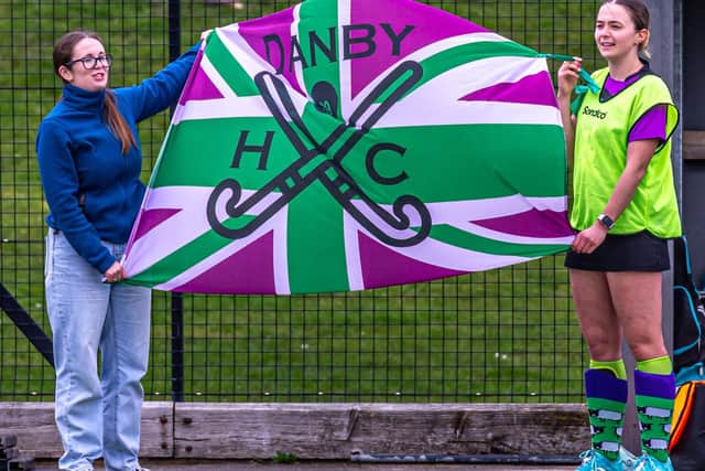 The traditional Danby flag flying at the last game of the season