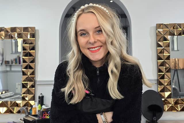 Hairdresser Molly Quinton-Peryer.