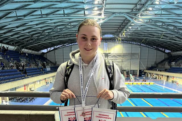 GB Aquatics British Champs qualifier and Yorkshire medalist Eliza Hammond.