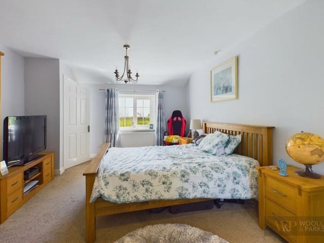One of four double bedrooms in the main house.