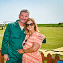 Paul Tinsley and his wife Christine at Bridlington Airfield.